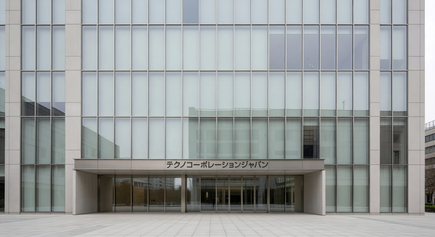 企業本社ビルと都市オフィス環境のビジュアル